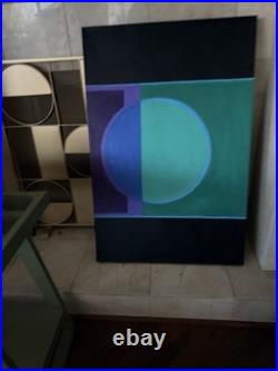 Original modern art on canvas signed framed