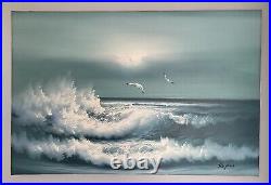 Original oil on canvas signed by Taylor 36 X 24 Beautiful Painting