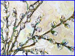 Original oil painting floral bouquet wall art on canvas handmade artwork decor