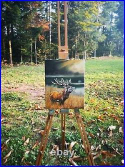 Original oil painting on canvas- Deer