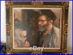 Original oil painting on canvas, Judaic art by artits Ron Workman, jewish art