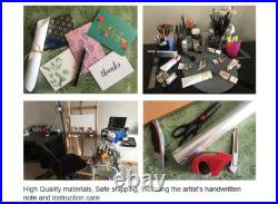 Original oil painting on canvas, poppy flower, unframed, 6 x8, new, realism art