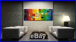 Original one of a kind abstract painting on canvas extra large wall art signed