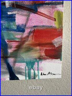Original painting signed Liam Matthew Abstract 16 X 20