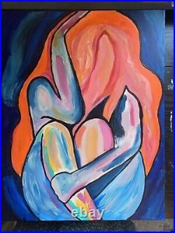 Original paintings on canvas signed, 16x20, Female In Distress