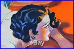 Original pulp cover illustration art acrylic Painting on canvas Jane Ianniello