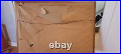 Original vintage framed oil on canvas large cityscape by Falvi