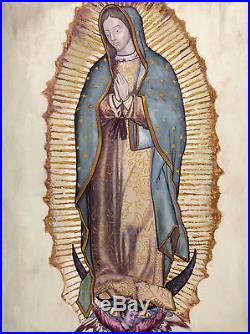 Our Lady of Guadalupe, 18 x 24 Giclee Print on Canvas of Original Painting