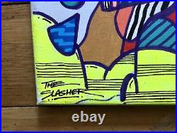 Outsider Art Original Painting On Canvas Outstanding