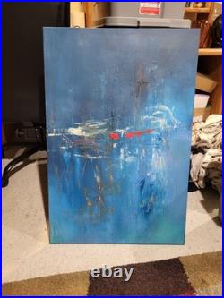 Outsider Art Piece Amass Simplicity 36x24 Inch LARGE BEAUTIFUL ABSTRACT