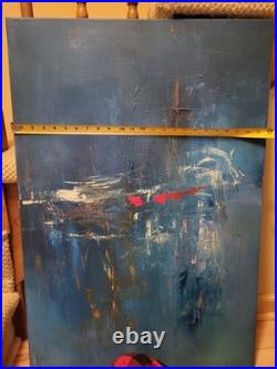 Outsider Art Piece Amass Simplicity 36x24 Inch LARGE BEAUTIFUL ABSTRACT