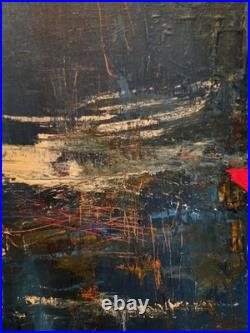 Outsider Art Piece Amass Simplicity 36x24 Inch LARGE BEAUTIFUL ABSTRACT