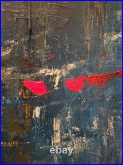 Outsider Art Piece Amass Simplicity 36x24 Inch LARGE BEAUTIFUL ABSTRACT