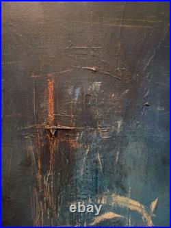 Outsider Art Piece Amass Simplicity 36x24 Inch LARGE BEAUTIFUL ABSTRACT