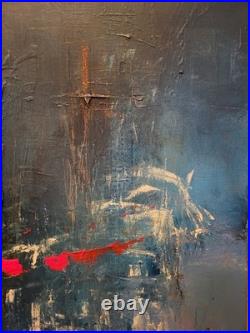 Outsider Art Piece Amass Simplicity 36x24 Inch LARGE BEAUTIFUL ABSTRACT