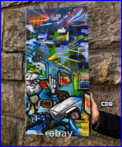 Over Here Original Wall Art Abstract New York NYC Painting on Canvas