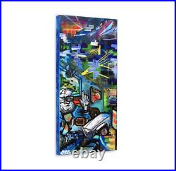 Over Here Original Wall Art Abstract New York NYC Painting on Canvas