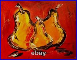 PEARS Abstract Pop Art Painting Original Oil Canvas Gallery G5GER
