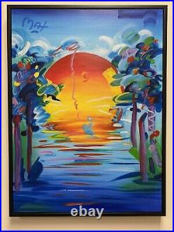 PETER MAX Acrylic PAINTING on CANVAS All ORIGINAL Signed Better World