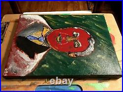 PICASSO PORTRAIT IMPRESSIONISM PAINTING ACRYLIC ON CANVAS. 9 x 12 BY JORDOK