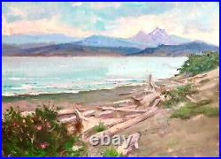 PNW Beach painting original landscape art oil on canvas impressionism art