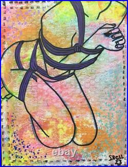 Painting 11 X 14 Original Art By Sbell Acrylic on Stretched Canvas