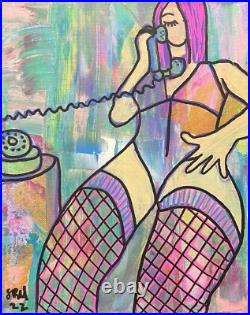 Painting 11 X 14 Original Art By Sbell Acrylic on Stretched Canvas