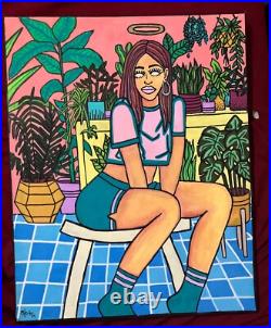 Painting 16 X 20 Original Artwork By Sbell Acrylic on Stretched Canvas