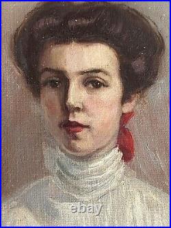 Painting Miss Emmons NY Socialite C 1910 Titanic After John Singer Sargent