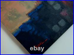 Painting Original Acrylic on Canvas Abstract Art. Station by Hunoz 20 x 20
