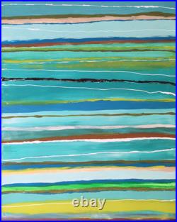 Painting on Canvas Acrylic Signed 30 inches x 24 inches