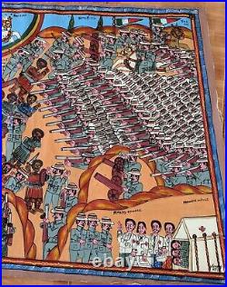 Painting on Canvas The Battle of Adwa Ethiopian Forces Defeated Invader Italian