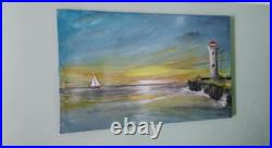 Paintings on canvas. Soothing 30x48 painting. Original and inspired