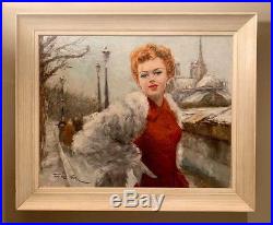 Pal Fried Oil Painting On Canvas Blanche Authentic and Original 36 x 30