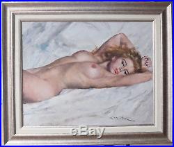 Pal Fried Original Oil On Canvas Painting Titled Sandy