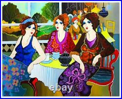Patricia Govezensky- Original Acrylic on Canvas Cafe