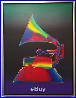 Peter Max Grammy original painting acrylic on canvas 1991