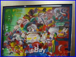 Peter Max Original Painting-Acrylic on Canvas-Signed, with Provenance & COA