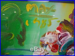 Peter Max Original Painting-Acrylic on Canvas-Signed, with Provenance & COA