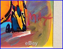 Peter Max Original Painting LIBERTY Acrylic on Canvas Perfect Condition 16 x 18