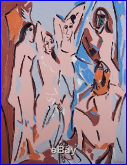 Philippe LEMIERE'After Picasso, The Brides Stripped' ORIGINAL PAINTING ON CANVAS