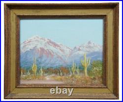 Phoenix by Eve Geneene Riston Southwestern Oil Painting Desert Cactus Landscape
