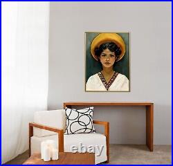 Portrait of Señora Baleada Giclee Print on Canvas Framed Modern Art