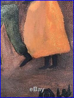 RARE Iconic Mary Whitfield African American Negro Folk Art Painting South Cotton