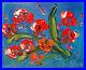 RED-FLOWERS-ON-BLUE-ART-Painting-Original-Oil-Canvas-Gallery-BY-MARK-KAZAV-01-jbms