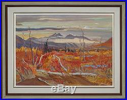 Ralph Wallace Burton Original Oil Painting Oil on Canvas St. Elias Range Yukon