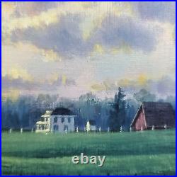 Randy Van Beek Signed Original Oil On Canvas Art Vintage Landscape Painting