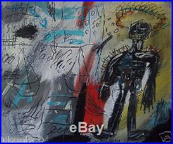 Rare original oil, on canvas painting, signed Jean Michel Basquiat w COA & DOCS