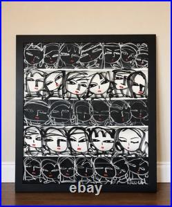 Rascal Original Painting Dreaming Large Acrylic Canvas 60x54 with COA