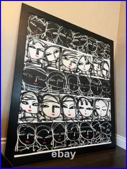 Rascal Original Painting Dreaming Large Acrylic Canvas 60x54 with COA